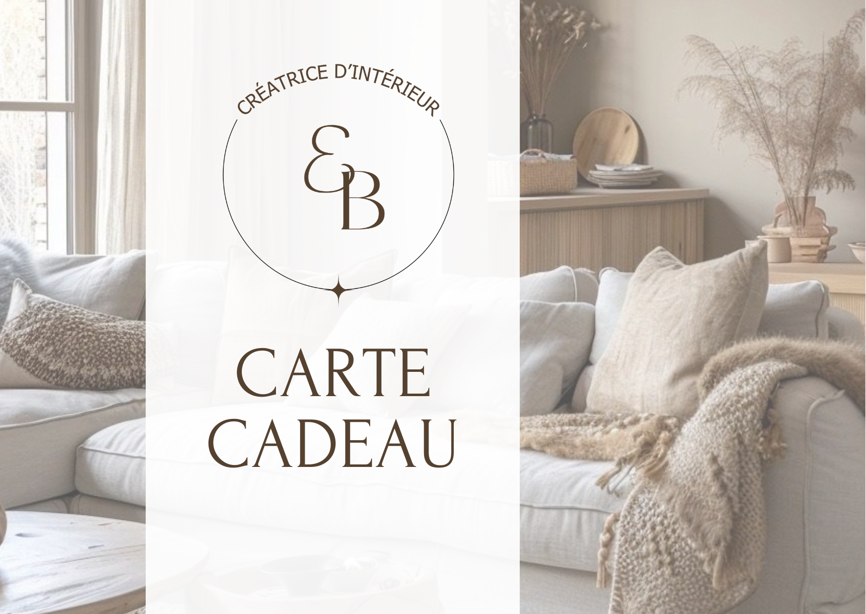 Carte cadeau L'Écrin d'Élodie — Créatrice d'intérieur